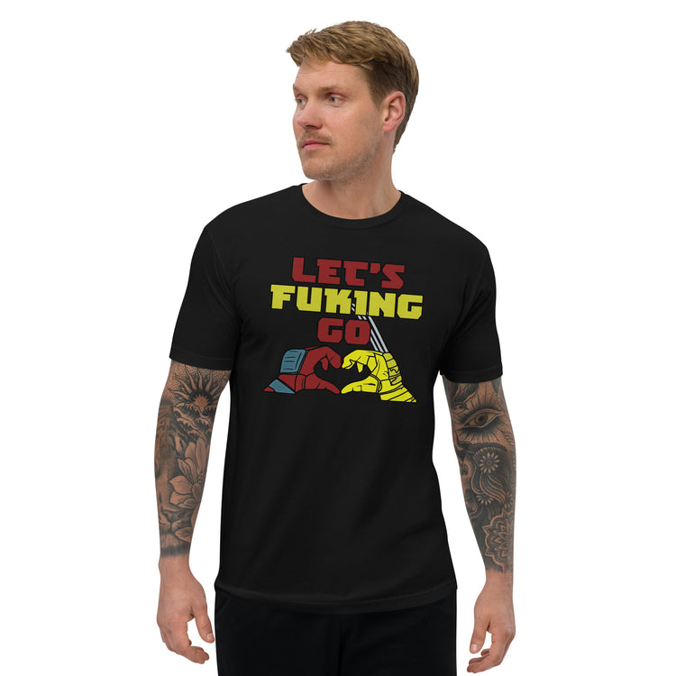 Let's Go Men's Fitted T-Shirt - Fandom-Made