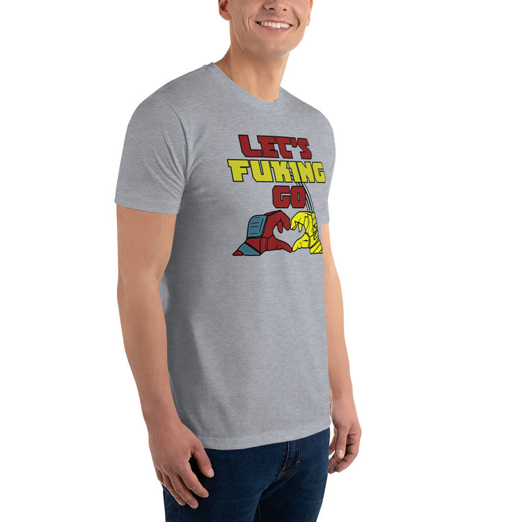 Let's Go Men's Fitted T-Shirt - Fandom-Made