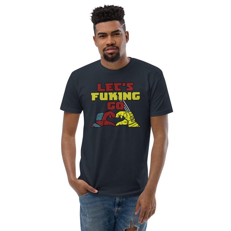 Let's Go Men's Fitted T-Shirt - Fandom-Made