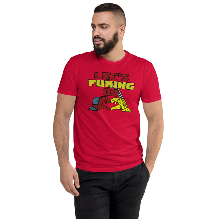 Let's Go Men's Fitted T-Shirt - Fandom-Made