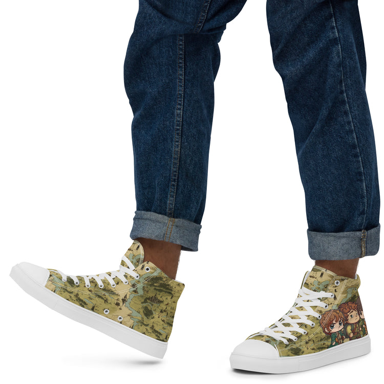 Bagend Boys Men's High Top Canvas Shoes - Fandom-Made