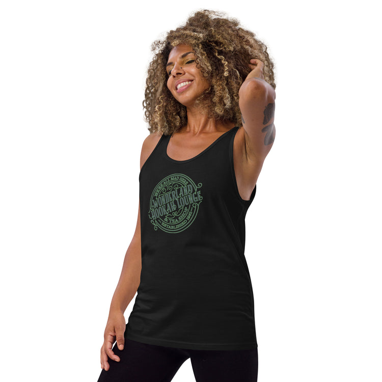Wonderland Hookah Lounge Unisex Tank Top - Fandom-Made