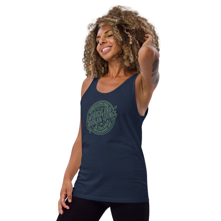 Wonderland Hookah Lounge Unisex Tank Top - Fandom-Made