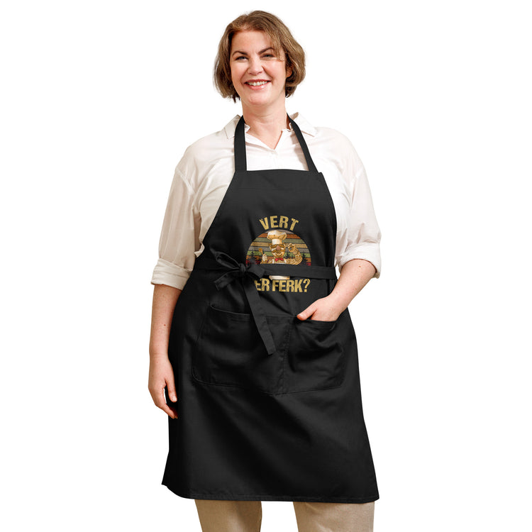 Vert Der Ferk? Organic Cotton Apron - Fandom-Made