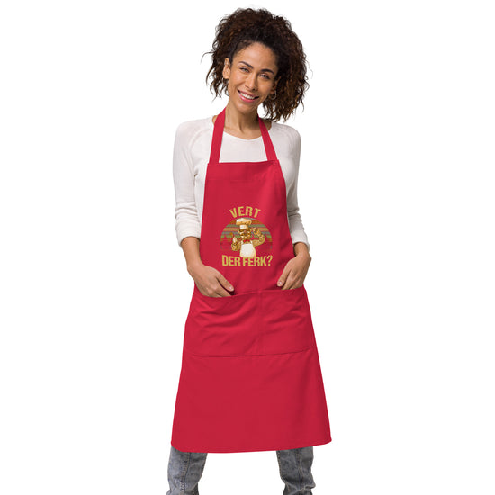 Vert Der Ferk? Organic Cotton Apron - Fandom-Made