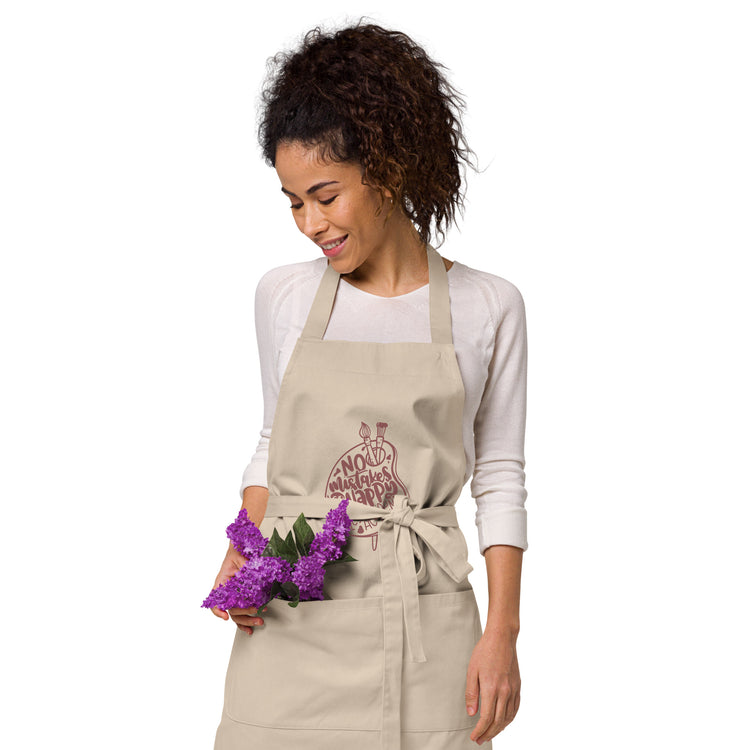 Happy Little Accidents Organic cotton apron - Fandom-Made