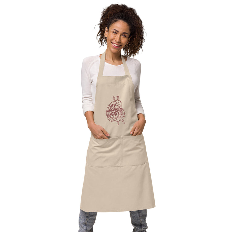 Happy Little Accidents Organic cotton apron - Fandom-Made