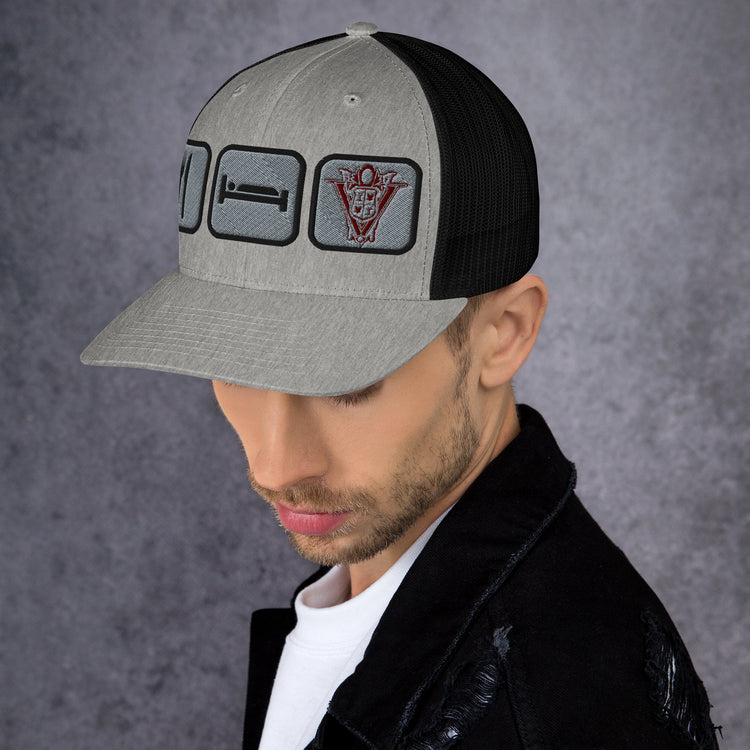 Eat Sleep Volturi Trucker Hat - Fandom-Made