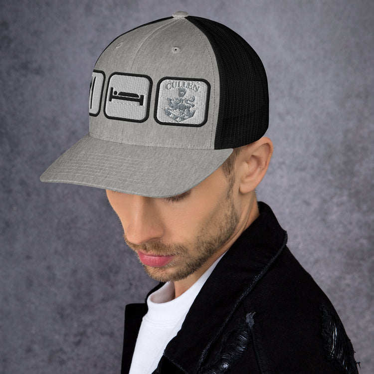 Eat Sleep Cullens Trucker Hat - Fandom-Made