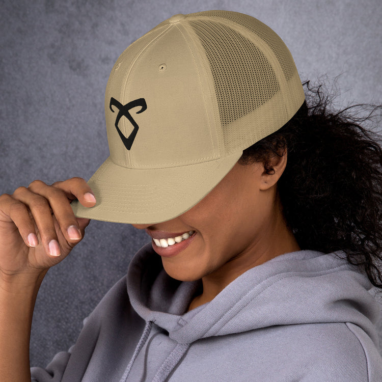 Angelic Rune Trucker Hat - Fandom-Made