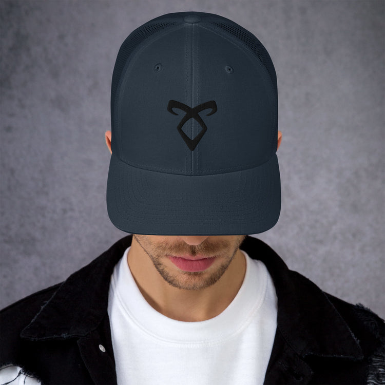 Angelic Rune Trucker Hat - Fandom-Made