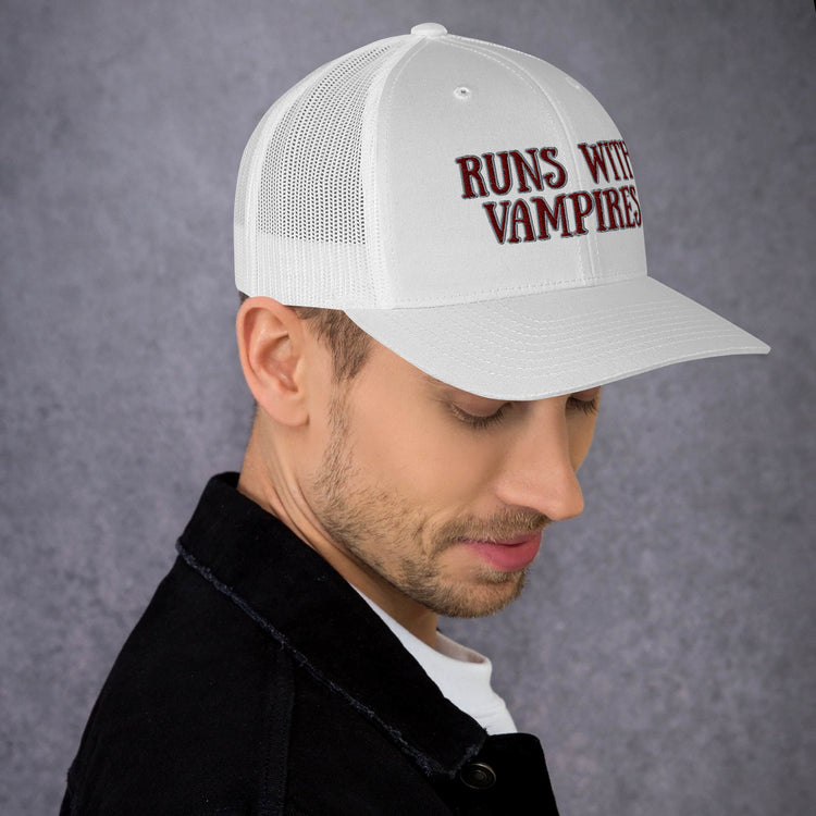 Runs With Vampires Trucker Hat - Fandom-Made