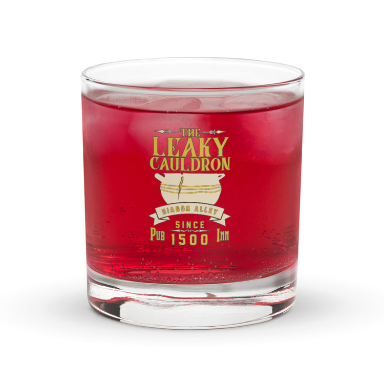 The Leaky Cauldron Rocks Glass - Fandom-Made