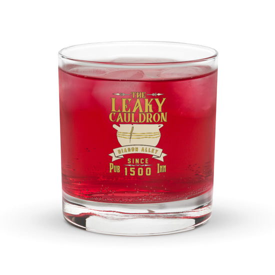 The Leaky Cauldron Rocks Glass - Fandom-Made