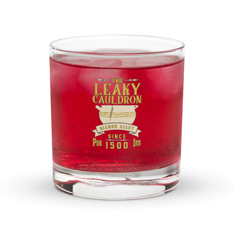 The Leaky Cauldron Rocks Glass - Fandom-Made