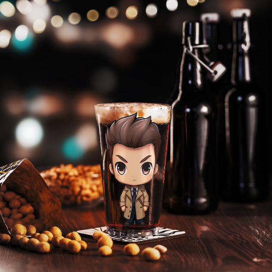 Cas Pint Glass - Fandom-Made