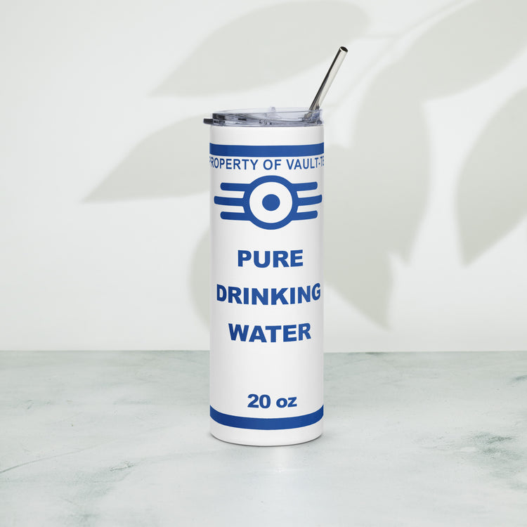 Pure Drinking Water Stainless Steel Tumbler - Fandom-Made