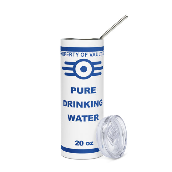 Pure Drinking Water Stainless Steel Tumbler - Fandom-Made