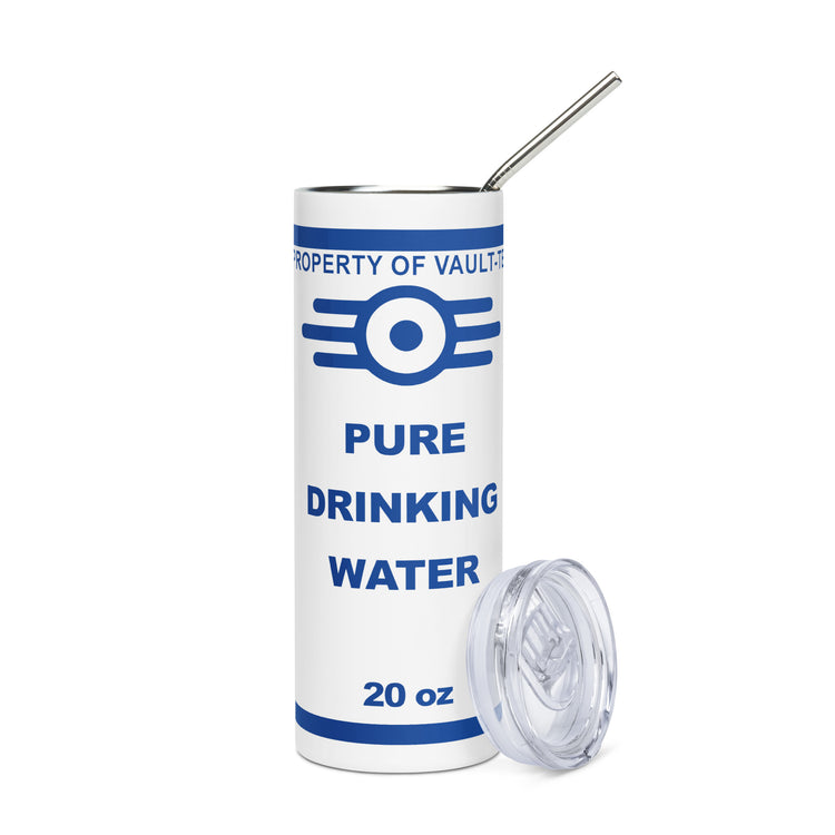 Pure Drinking Water Stainless Steel Tumbler - Fandom-Made