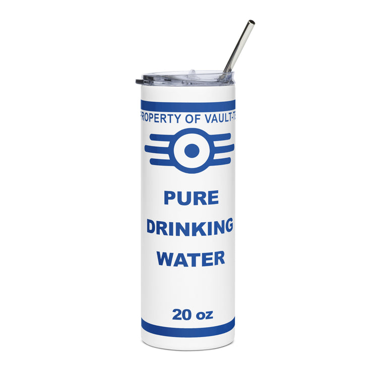 Pure Drinking Water Stainless Steel Tumbler - Fandom-Made