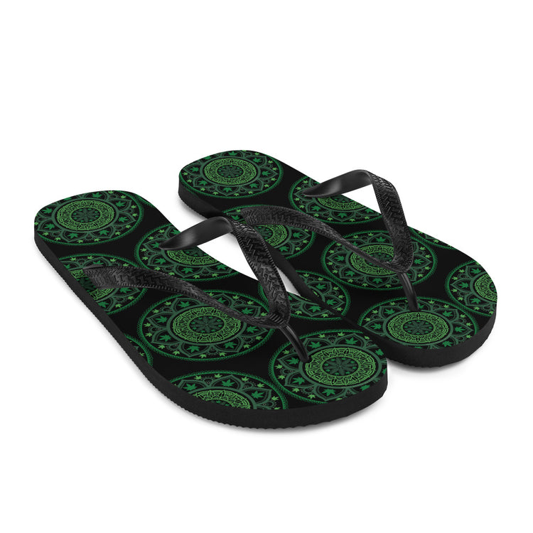 Weed Mandala Flip-Flops - Fandom-Made