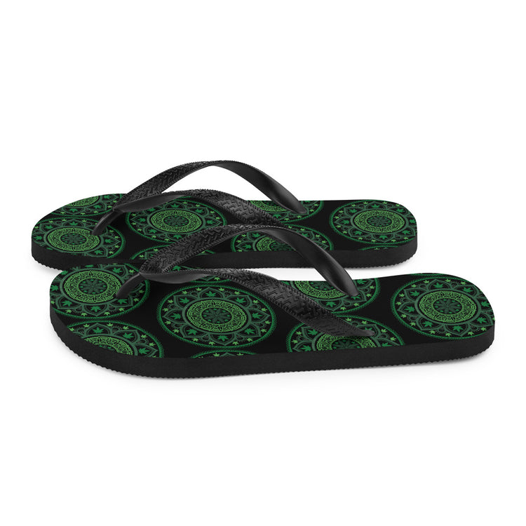 Weed Mandala Flip-Flops - Fandom-Made