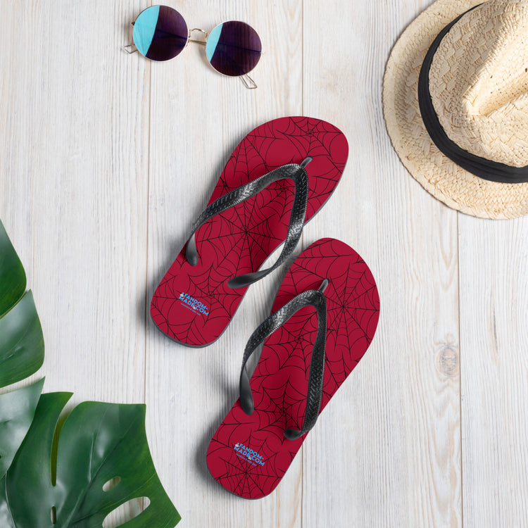 Spidey All-Over Print Flip-Flops - Fandom-Made