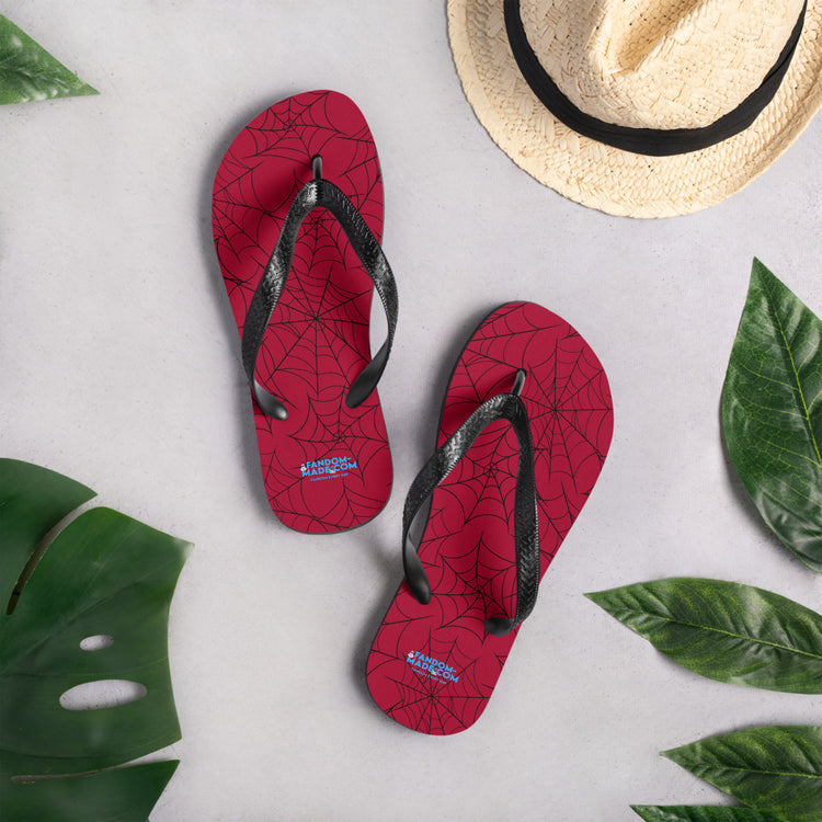 Spidey All-Over Print Flip-Flops - Fandom-Made