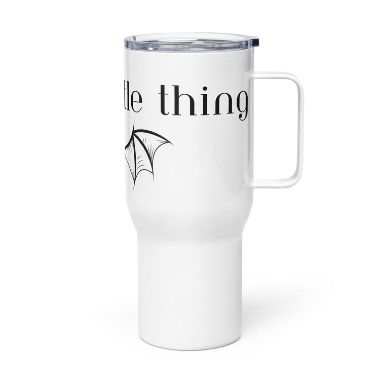 Violent Little Thing Travel Mug with a Handle - Fandom-Made