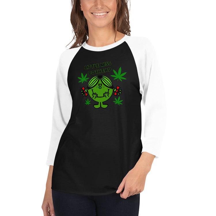 Miss Pothead Unisex 3/4 Sleeve Raglan Shirt - Fandom-Made