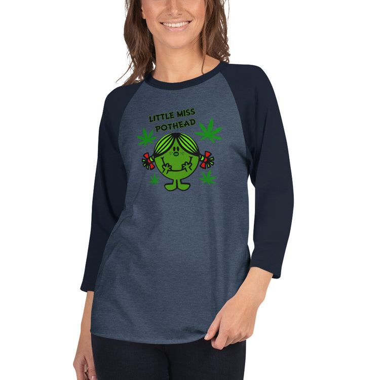 Miss Pothead Unisex 3/4 Sleeve Raglan Shirt - Fandom-Made