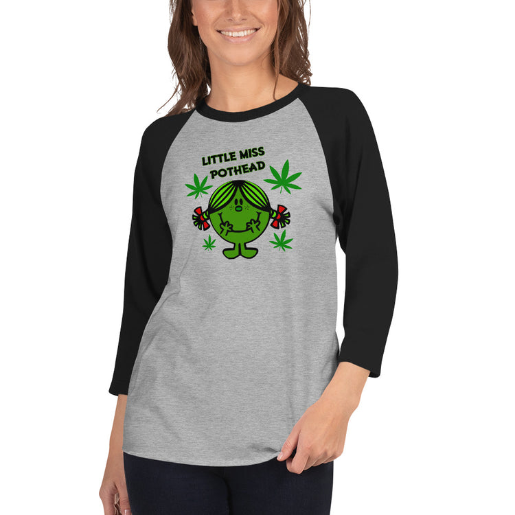 Miss Pothead Unisex 3/4 Sleeve Raglan Shirt - Fandom-Made