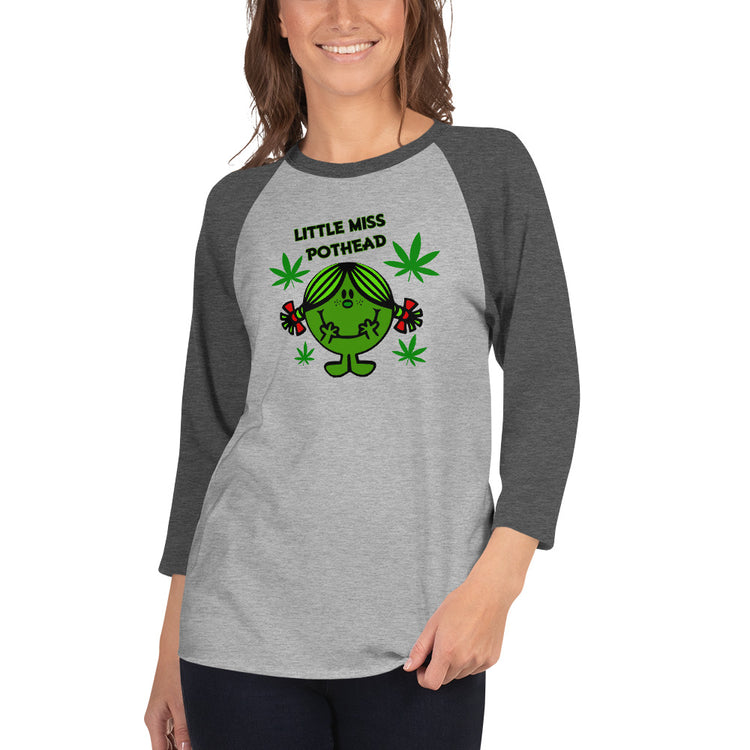 Miss Pothead Unisex 3/4 Sleeve Raglan Shirt - Fandom-Made