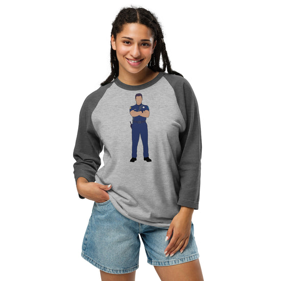 Eddie Diaz Unisex 3/4 Sleeve Raglan Shirt - Fandom-Made