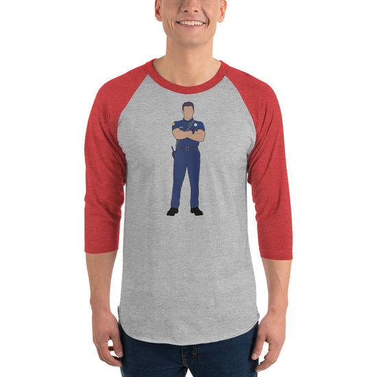 Eddie Diaz Unisex 3/4 Sleeve Raglan Shirt - Fandom-Made