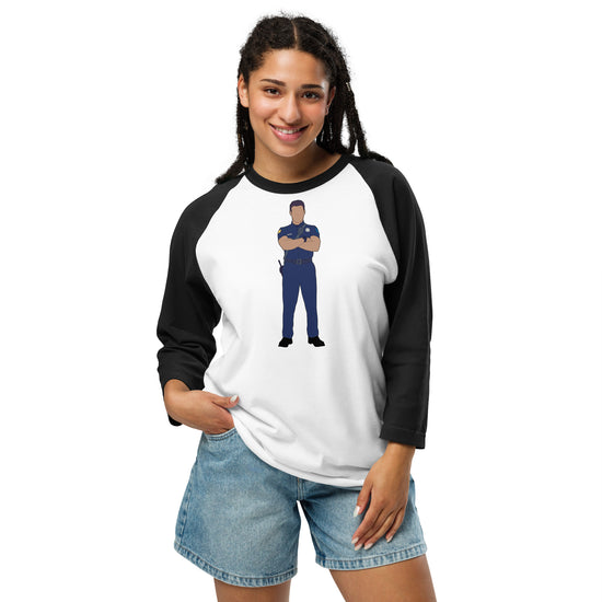 Eddie Diaz Unisex 3/4 Sleeve Raglan Shirt - Fandom-Made