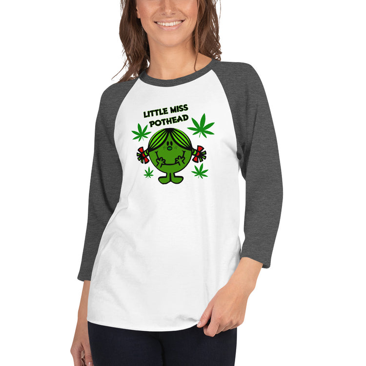 Miss Pothead Unisex 3/4 Sleeve Raglan Shirt - Fandom-Made