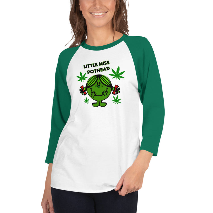 Miss Pothead Unisex 3/4 Sleeve Raglan Shirt - Fandom-Made