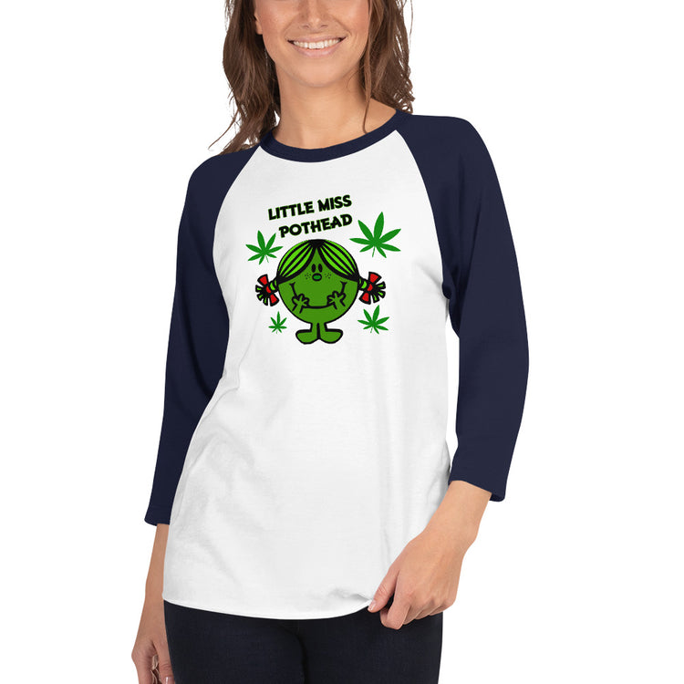 Miss Pothead Unisex 3/4 Sleeve Raglan Shirt - Fandom-Made