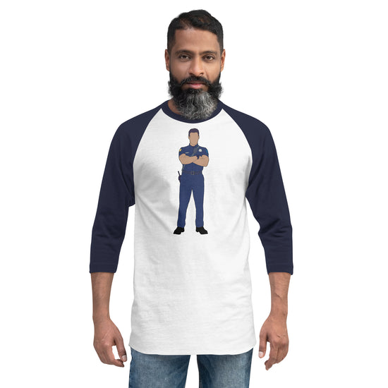 Eddie Diaz Unisex 3/4 Sleeve Raglan Shirt - Fandom-Made