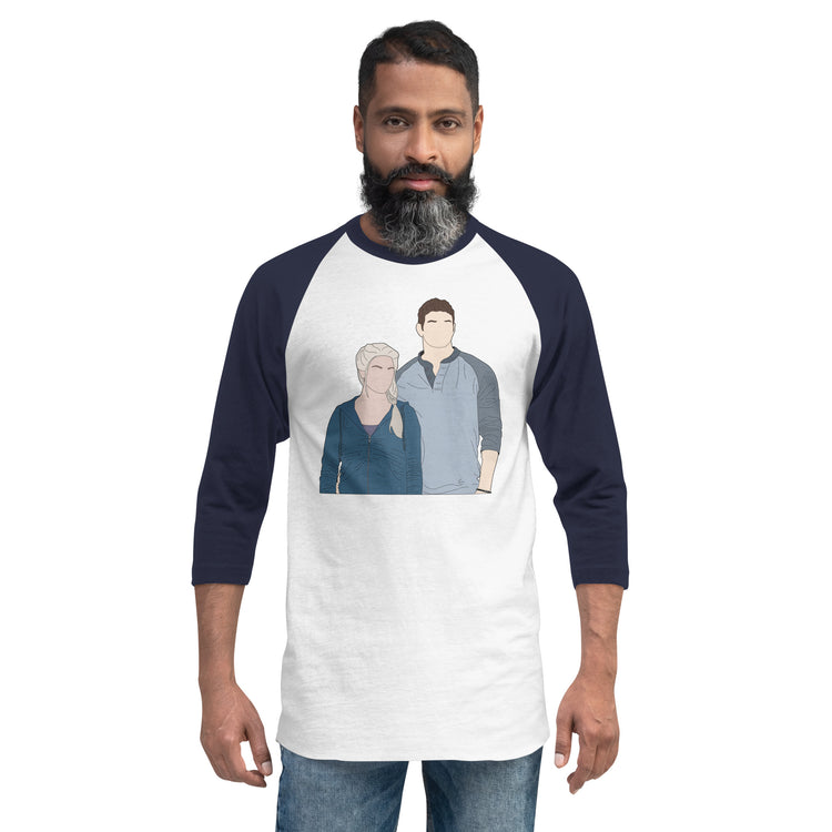 Rosalie And Emmett Cullen 3/4 Sleeve Raglan Shirt - Fandom-Made