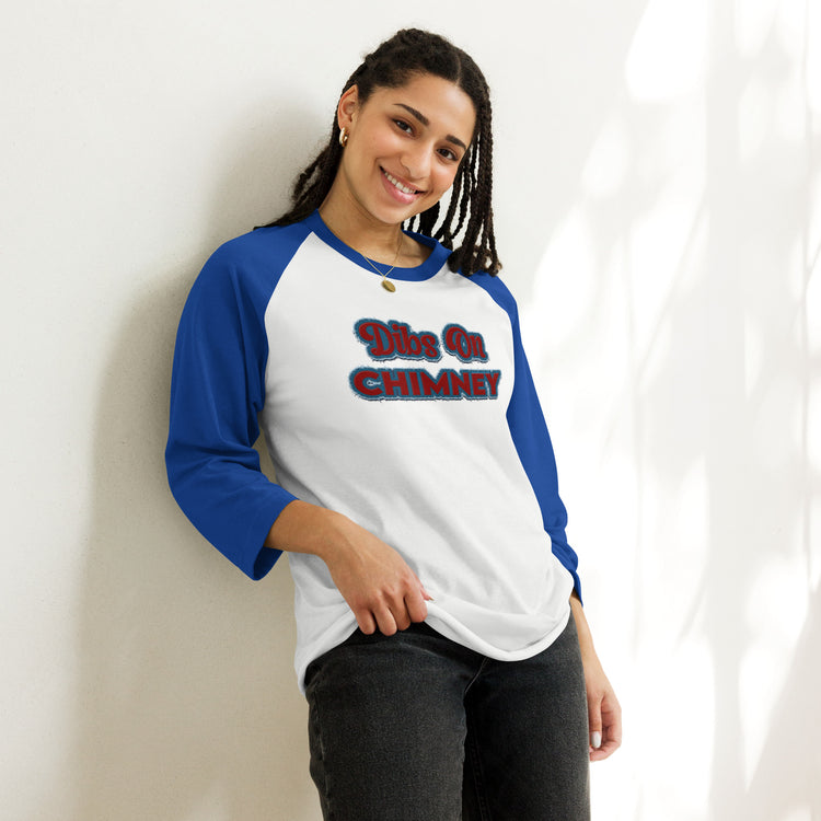 Dibs On Chimney Unisex 3/4 Sleeve Raglan Shirt - Fandom-Made