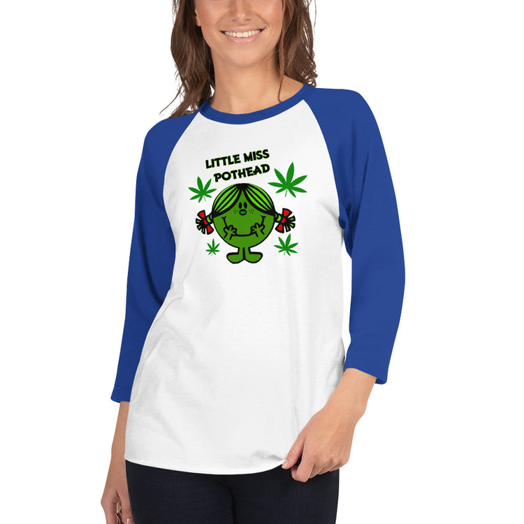 Miss Pothead Unisex 3/4 Sleeve Raglan Shirt - Fandom-Made