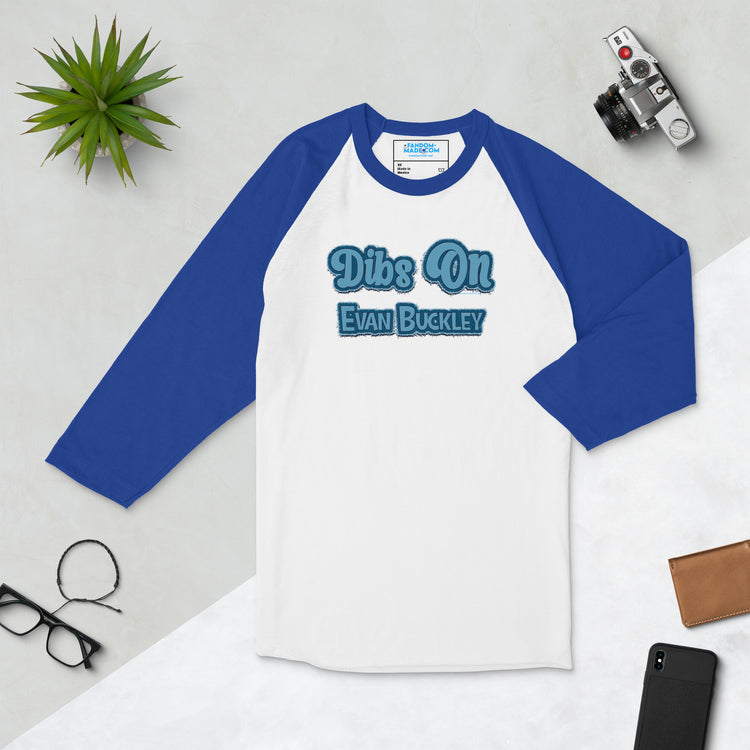 Dibs On Evan Buckley Unisex 3/4 Sleeve Raglan Shirt - Fandom-Made