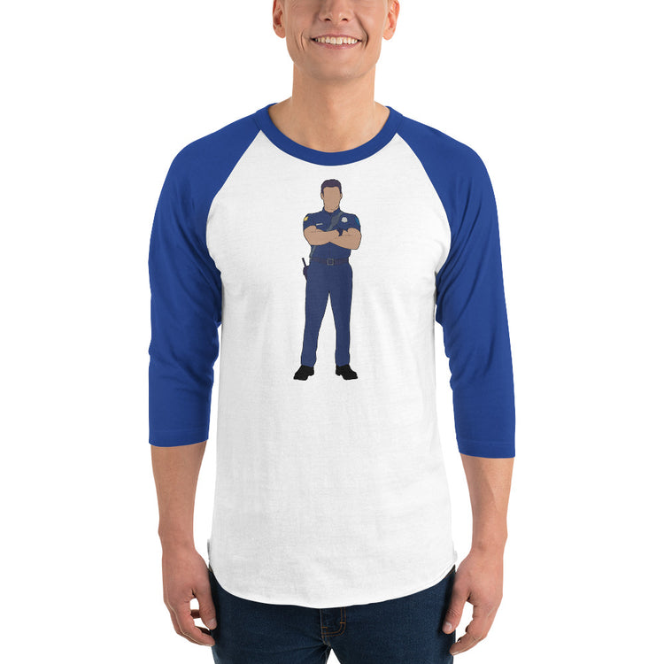 Eddie Diaz Unisex 3/4 Sleeve Raglan Shirt - Fandom-Made