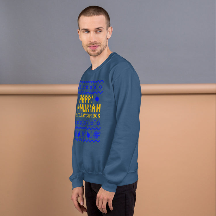 Hanukkah Ugly Sweater Unisex Sweatshirt - Fandom-Made