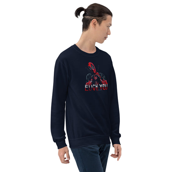 Deadpool Fuck Love Unisex  Sweatshirt - Fandom-Made