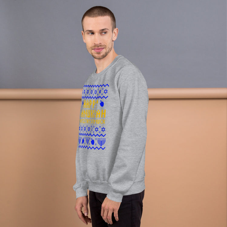 Hanukkah Ugly Sweater Unisex Sweatshirt - Fandom-Made