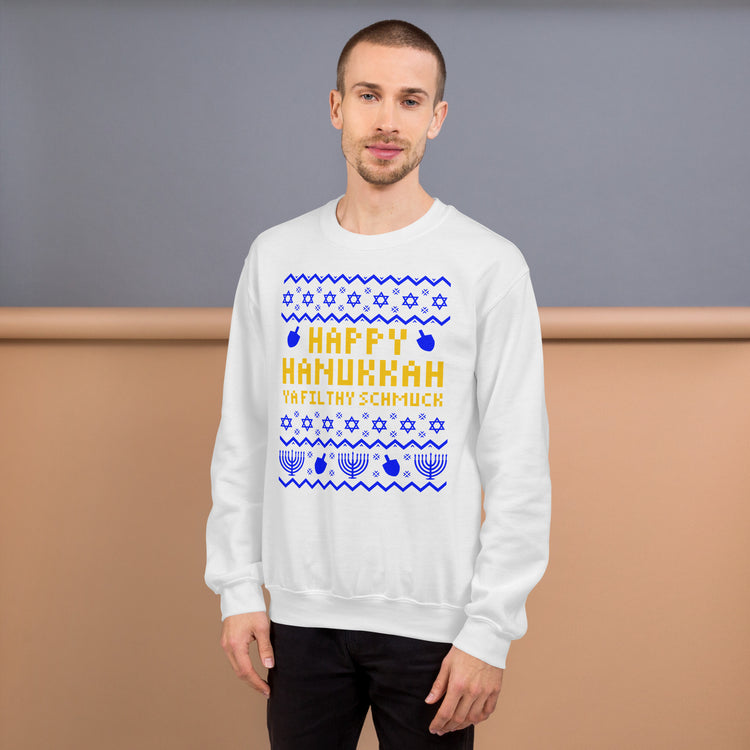 Hanukkah Ugly Sweater Unisex Sweatshirt - Fandom-Made