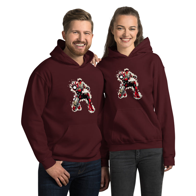 Crouching Iron Hidden Tony Unisex Hoodie - Fandom-Made